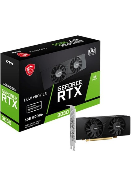 Msı Geforce RTX3050 Lp 6g Oc 6gb Gddr6 96BIT 2xhdmı 1xdp Ekran Kartı
