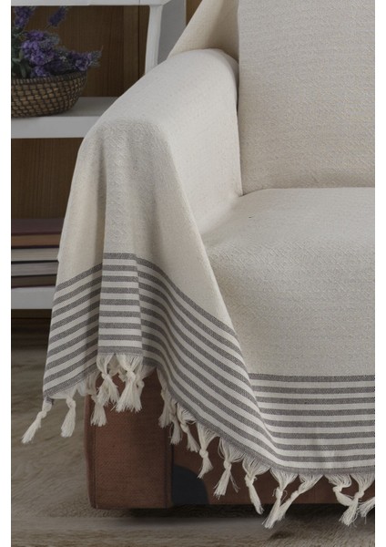 Ekru Kolları Örten Organik Buldan Bezi Battal Boy 180 x 300 cm Koltuk Kanepe Çekyat Örtüsü Pamuk fiyatları