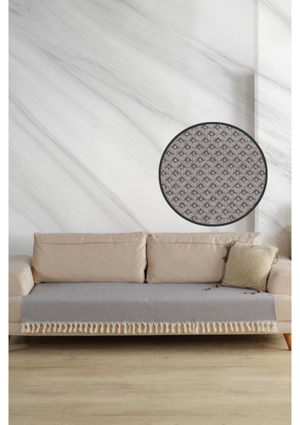 Yıldız Oturma Yerini Kapatan Koltuk Örtüsü Antrasit 115X200