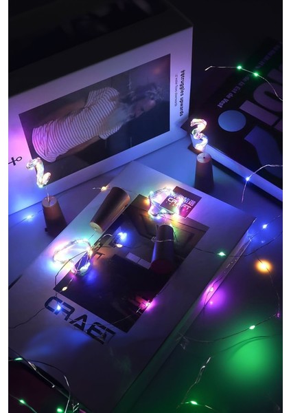 5 Adet Fonksiyonlu Mantar Tıpalı Rgb Peri LED 2 Metre Pil Dahil fiyatları