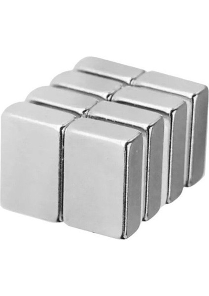 2 Adet Neodyum Mıknatıs Dikdörtgen, 15 x 10 x 5 Mm, Güçlü Magnet