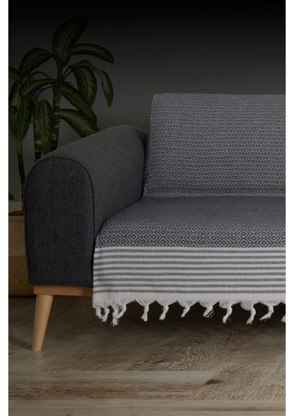 Kaliteli Pamuklu Saçaklı Koltuk ve Çekyat Örtüsü - 180X210 cm modelleri