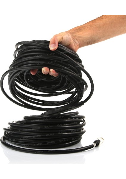 30m 1.4 Aktif HDMI Kablo - 2K 60Hz/4K 30Hz,10 Gbps,Sinyal Güç.Altın Uç,Ağ Desteği (DK-HD-CV14L3000A)