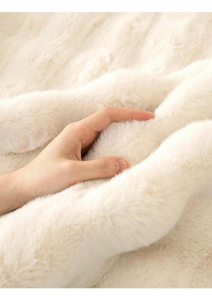 Kalın Baklava Desnli Kabartmalı Tavşan Peluş Üç Kişilik Koltuk Için ( 1ADET ) 80*190CM Ölçü (Krem) fiyatları