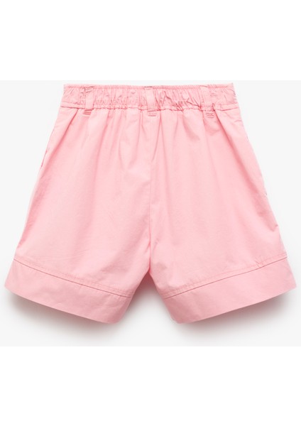 Pamuklu Cep Detaylı Düğmeli Basic Şort fiyatları