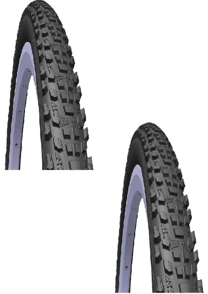24 Jant 24X2.10 3mm Zırhlı Bisiklet Dış Lastiği Siyah V85 x 2 Adet