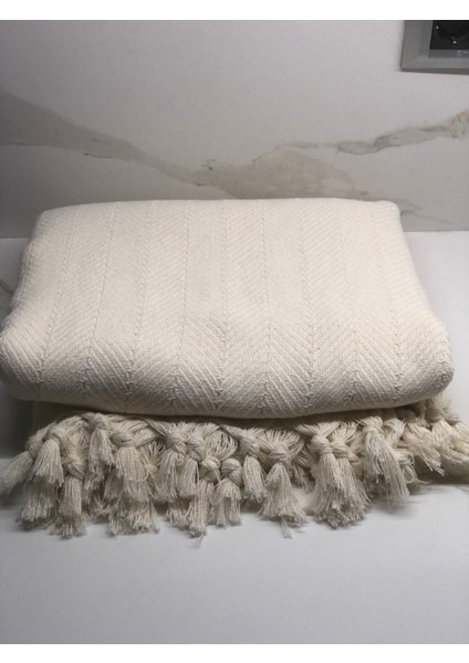 Çekyat Örtüsü Krem 180X210 cm Koltuk Örtüsü