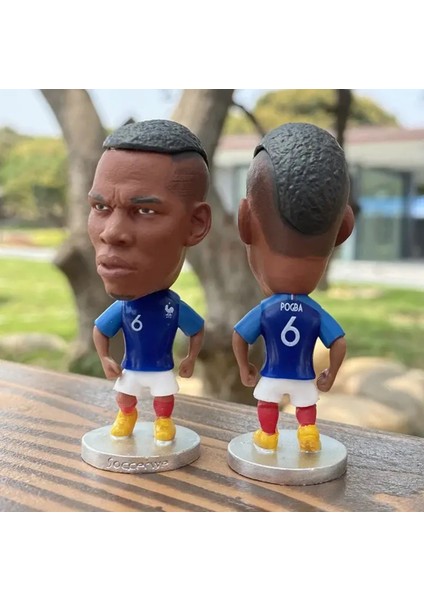 Futbol Yıldız Figürü Pvc Koleksiyon Modeli 6.5cm Mini Futbol Oyuncu Heykelcik Oyuncaklar Hediyelik Eşya Hayranları Için (Paul Pogba) fiyatları