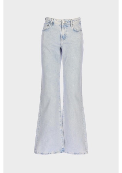 Açık Mavi Normal Bel Relax Bootcut Fit Jean Pantolon C 4809-009