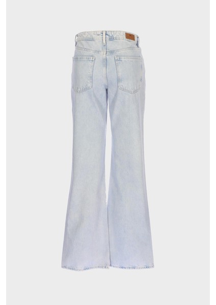 Açık Mavi Normal Bel Relax Bootcut Fit Jean Pantolon C 4809-009 fiyatları