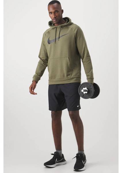Dri-Fit Pullover Training Hoodie Erkek Haki Spor Sweatshrit indirimleri