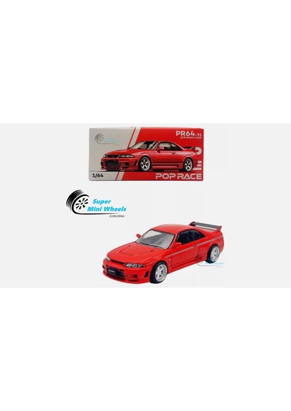 1:64 Nissan Gtr R33 Nismo 400R Red PR64-91