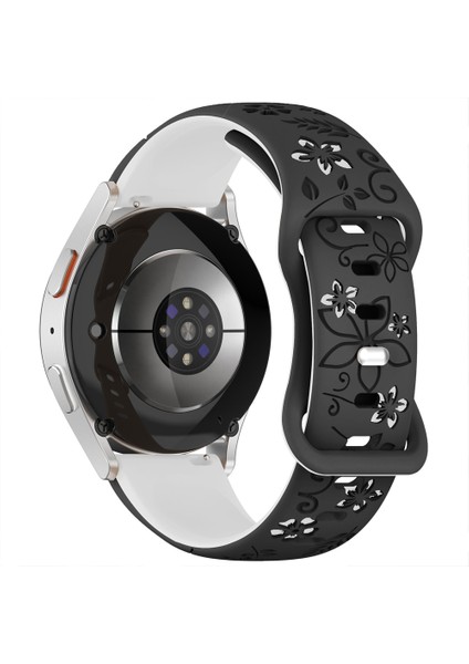 Huawei Watch Gt2 Gt3 42MM Ile Uyumlu Floraflex Çiçek Desenli Silikon Kordon modelleri