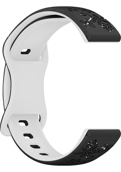 Huawei Watch Gt2 Gt3 42MM Ile Uyumlu Floraflex Çiçek Desenli Silikon Kordon fırsatları