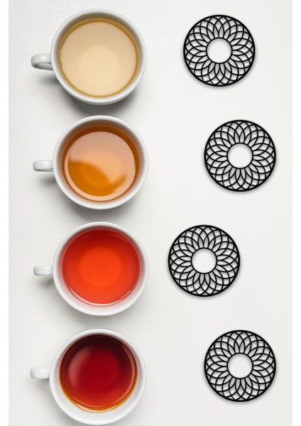 Bardak Altlığı, 3D Baskı, Dayanıklı ve Şık Tasarım, 4 Adet fiyatları