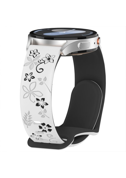 Huawei Watch Gt2 Gt3 42MM Ile Uyumlu Floraflex Çiçek Desenli Silikon Kordon fiyatları