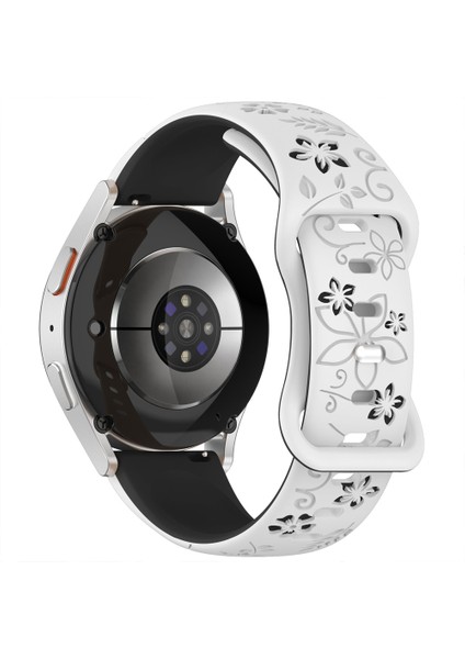 Huawei Watch Gt2 Gt3 42MM Ile Uyumlu Floraflex Çiçek Desenli Silikon Kordon modelleri