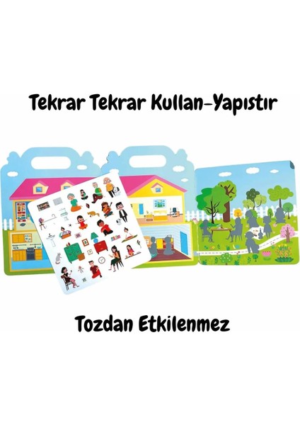 Tekrar Kullanılabilen Ilk Sticker Kitabım 4 Lü Set