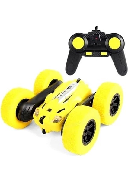 Ceco Toys Uzaktan Kumandalı Şarjlı Akrobatik Sarı Araba 3+ Yaş