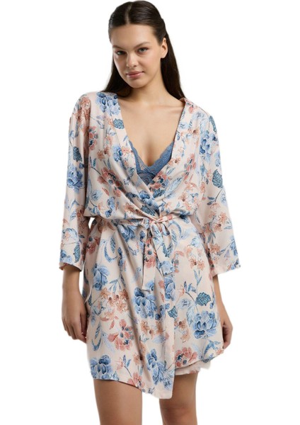 Kadın Pudra 3'lü Pijama Takım 3202