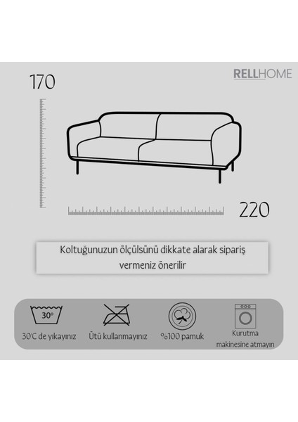 Ikili Set Dokuma Koltuk Örtüsü Seti 170X220CM