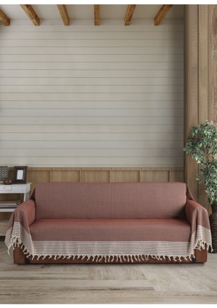 Kiremit Kolları Örten Organik Buldan Bezi Battal Boy 180 x 300 cm Koltuk Kanepe Çekyat Örtüsü Pamuk