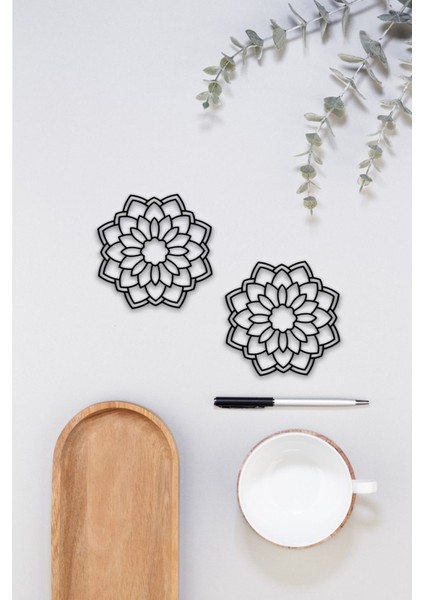 Bardak Altlığı, 3D Baskı, Dayanıklı ve Şık Tasarım, 4 Adet modelleri