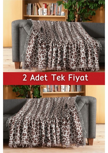 Ikili Set Dokuma Koltuk Örtüsü Seti 170X220CM