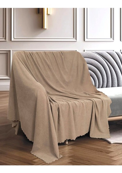 Vizon Kaymaz Çift Taraflı Çekyat Koltuk Örtüsü Şal