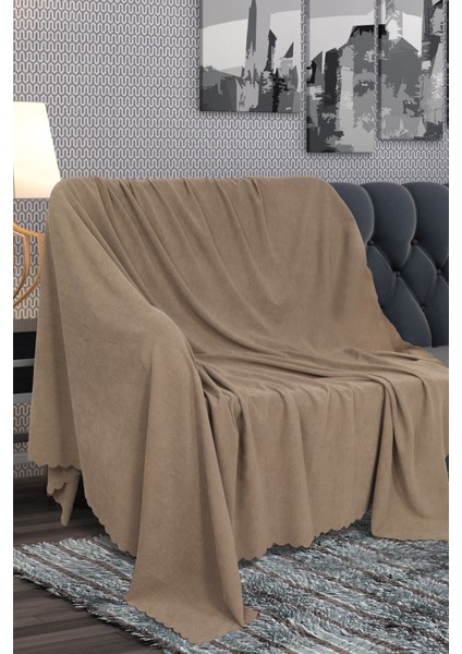 Vizon Kaymaz Çift Taraflı Çekyat Koltuk Örtüsü Şal indirimleri