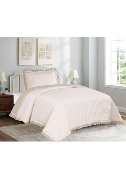 Yünteks Dainty Home Tek Kişilik Yatak Örtüsü Lara