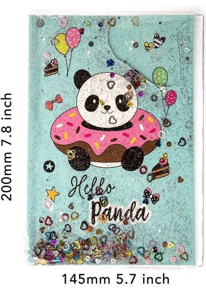 Sekreterlik Defter Kalemlik 3'lü Kırtasiye Seti - Panda Desenli fırsatları