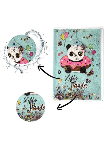 Sekreterlik Defter Kalemlik 3'lü Kırtasiye Seti - Panda Desenli indirimleri
