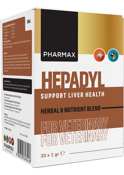 Hepadyl Kedi ve Köpek Karaciger Destekleyici Besin Takviyesi 1X30 gr