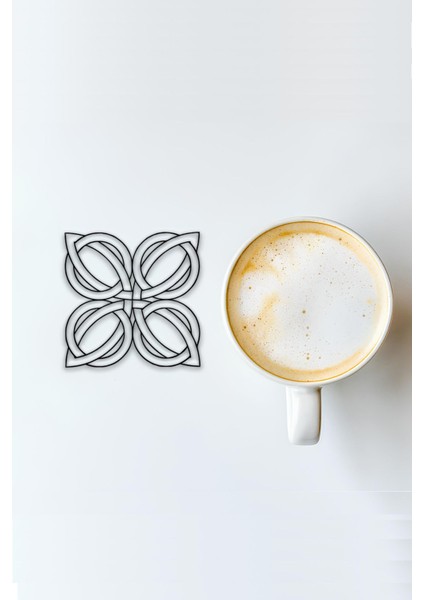 Bardak Altlığı, 3D Baskı, Dayanıklı ve Şık Tasarım, 4 Adet