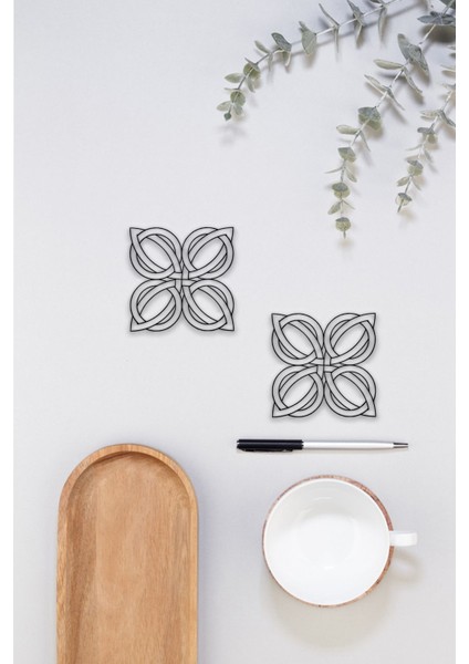 Bardak Altlığı, 3D Baskı, Dayanıklı ve Şık Tasarım, 4 Adet modelleri