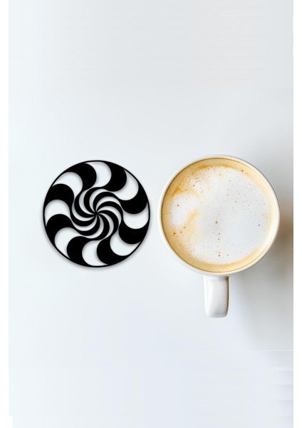 Bardak Altlığı, 3D Baskı, Dayanıklı ve Şık Tasarım, 4 Adet