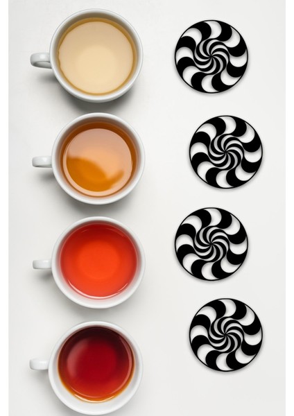 Bardak Altlığı, 3D Baskı, Dayanıklı ve Şık Tasarım, 4 Adet fiyatları