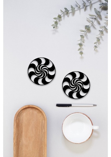 Bardak Altlığı, 3D Baskı, Dayanıklı ve Şık Tasarım, 4 Adet modelleri