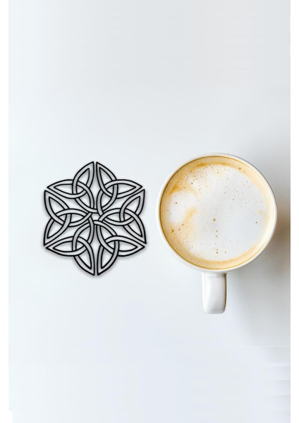 Bardak Altlığı, 3D Baskı, Dayanıklı ve Şık Tasarım, 4 Adet