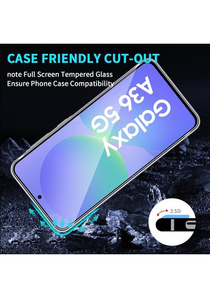 Samsung Galaxy A36 / A56 Uyumlu Ekran Koruyucu Kırılmaz Cam 9h Temperli Ekran Camı Şeffaf Passifik