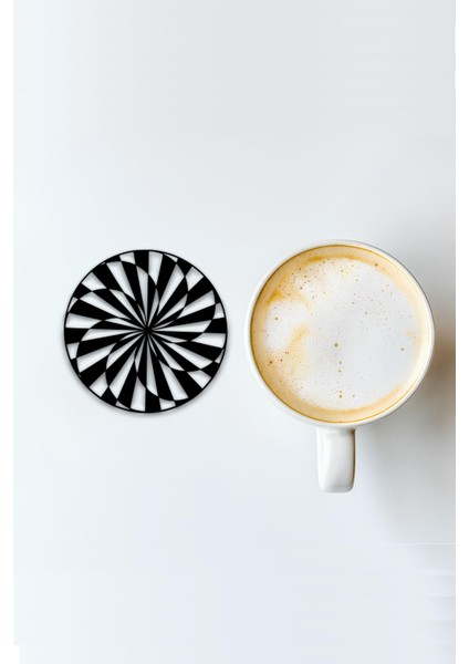 Bardak Altlığı, 3D Baskı, Dayanıklı ve Şık Tasarım, 4 Adet