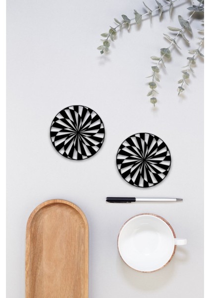 Bardak Altlığı, 3D Baskı, Dayanıklı ve Şık Tasarım, 4 Adet modelleri