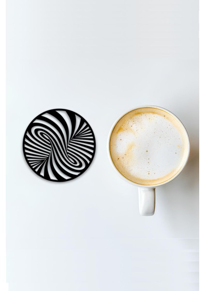 Bardak Altlığı, 3D Baskı, Dayanıklı ve Şık Tasarım, 4 Adet