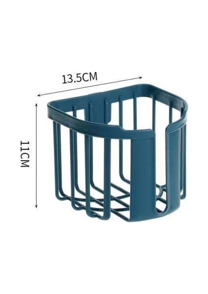 Yapışkanlı Çok Fonksiyonlu Banyo Organizeri Beyaz