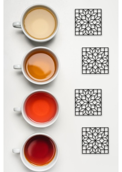 Bardak Altlığı, 3D Baskı, Dayanıklı ve Şık Tasarım, 4 Adet fiyatları