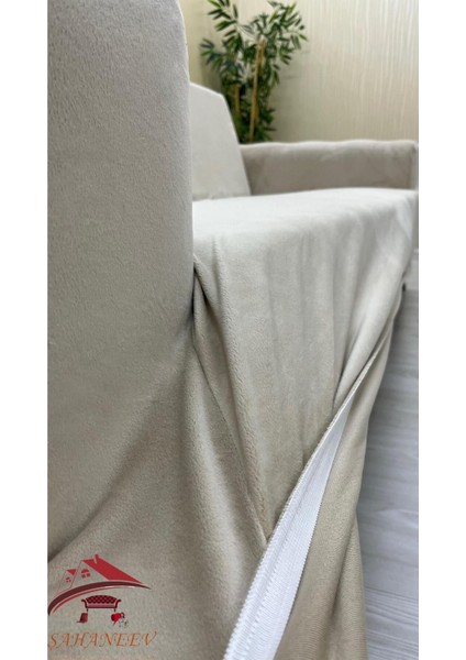 3+3+1+1 Italyan Süet Koltuk Örtüsü(Bej Renk) modelleri