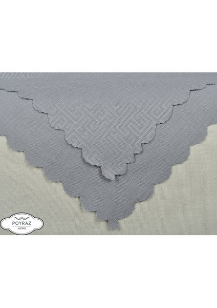 Mat Desenli Şönil Gri Çift Taraflı Koltuk Çekyat Örtüsü Şalı fiyatları