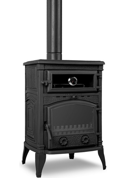 Flamestove FS-13YK Sirius Mega Tek Camlı Kuzineli Yan Kapaklı