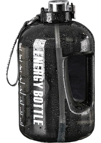 Fitness Büyük Kapasiteli 2.5l Spor Açık Su Şişesi Taşınabilir Büyük Boy Tonneau Pipetli Dereceli Spor Dakları (Yurt Dışından)